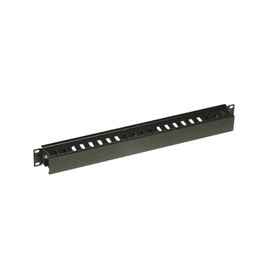 19" Kabel-Bindepanels mit Kunststoff-Kanälen