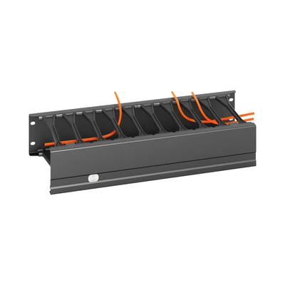Horizontale Kabel-Bindepanels mit verlängerten Stegen