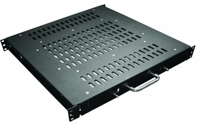 19" ausziehbare Fachböden bis 80 kg Tragfähigkeit